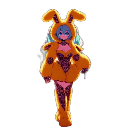 dress, creature, robot, weapon transparent PNG cut-out