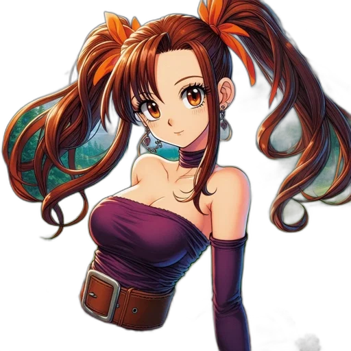 staff, hair, dress, anime transparent PNG cut-out