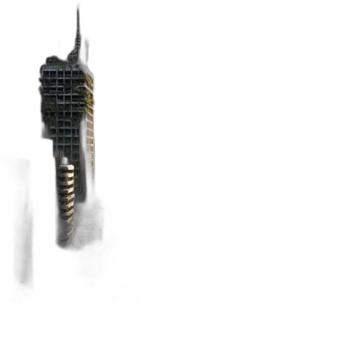 building, dragon, weapon, robot transparent PNG cut-out