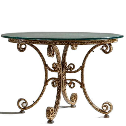 furniture, 3d render, earth tones, wrought transparent PNG cut-out