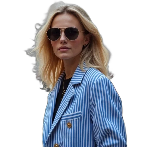 jacket, blue, halle, christensen transparent PNG cut-out
