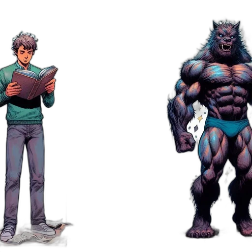 comic book art, concept art, pixel art, 3d render transparent PNG cut-out