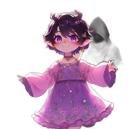 dress, staff, creature, mask transparent PNG cut-out