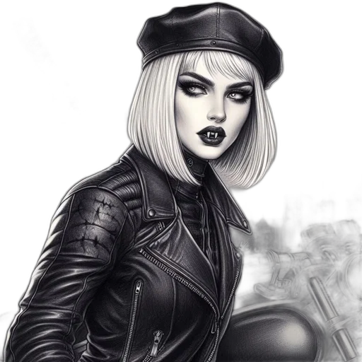 hat, jacket, comic book art, fantasy art transparent PNG cut-out