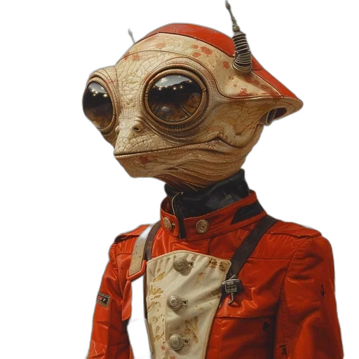staff, robot, mask, creature transparent PNG cut-out
