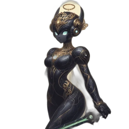 dress, jewelry, mask, robot transparent PNG cut-out