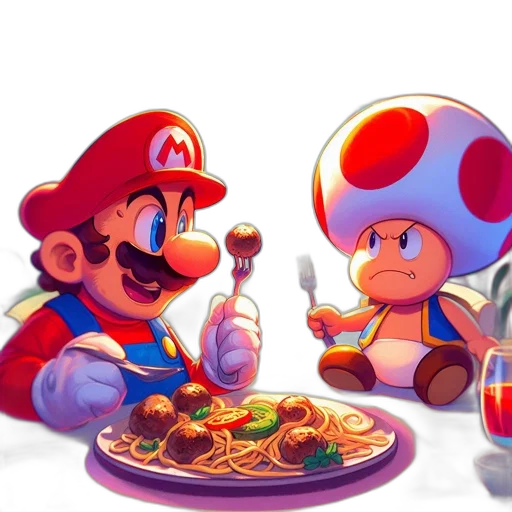 food, robot, concept art, 3d render transparent PNG cut-out