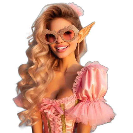 mask, dress, staff, fantasy art transparent PNG cut-out