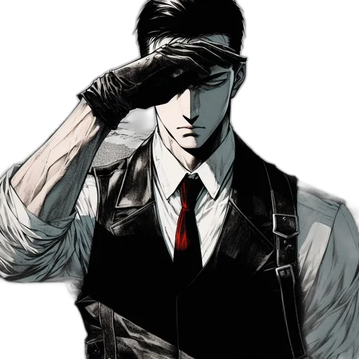 mask, staff, face, comic book art transparent PNG cut-out