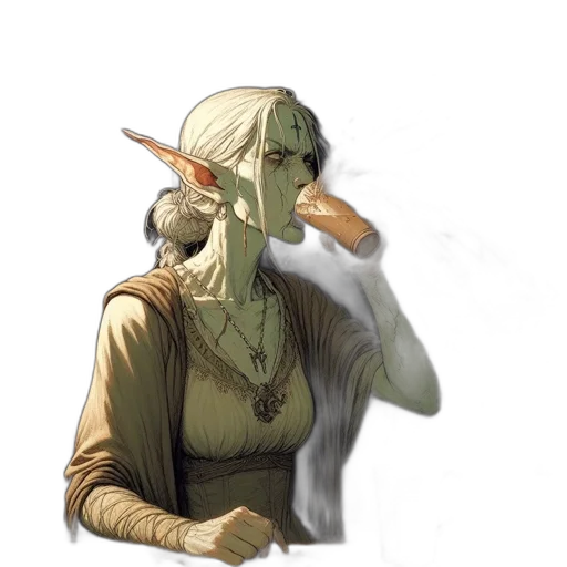dragon, mask, staff, hat transparent PNG cut-out