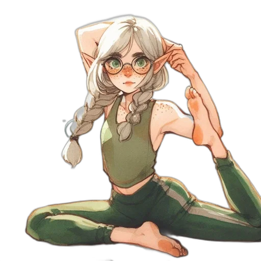staff, anime, concept art, watercolor transparent PNG cut-out