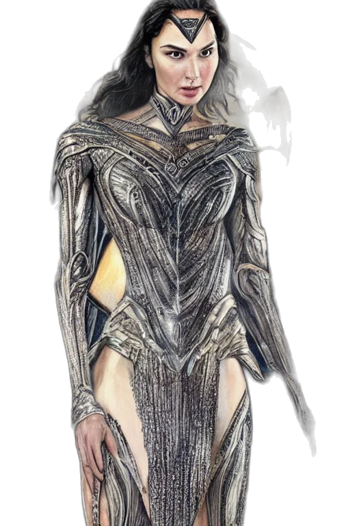 dress, fantasy art, concept art, comic book art transparent PNG cut-out