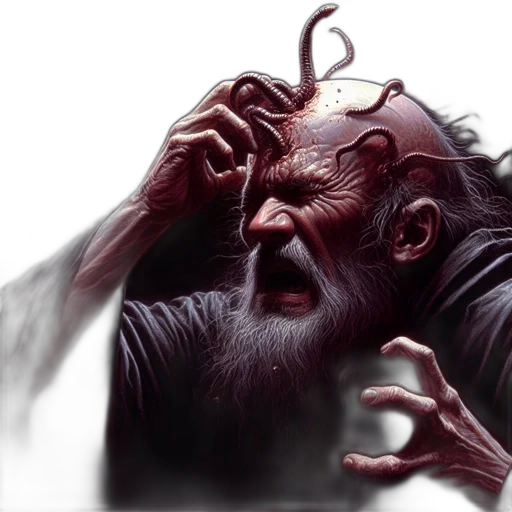 creature, face, mask, concept art transparent PNG cut-out