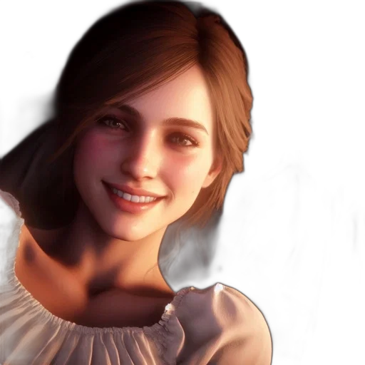 face, dress, photorealistic, concept art transparent PNG cut-out