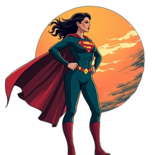 comic book art, concept art, cartoon, fantasy art transparent PNG cut-out