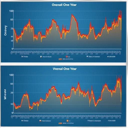 two, graphs, showing, overall transparent PNG cut-out