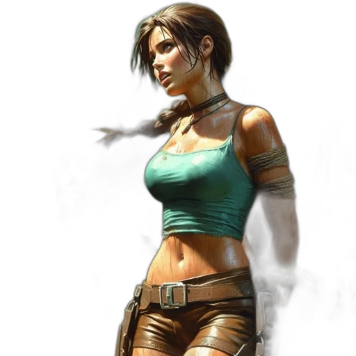 concept art, fantasy art, cyberpunk, photorealistic transparent PNG cut-out