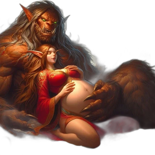 creature, fantasy art, concept art, comic book art transparent PNG cut-out
