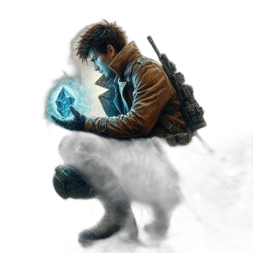 jacket, weapon, creature, concept art transparent PNG cut-out