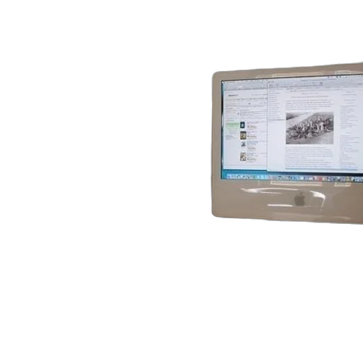 computer, desk, two, monitors transparent PNG cut-out