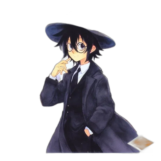 hat, staff, umbrella, jacket transparent PNG cut-out
