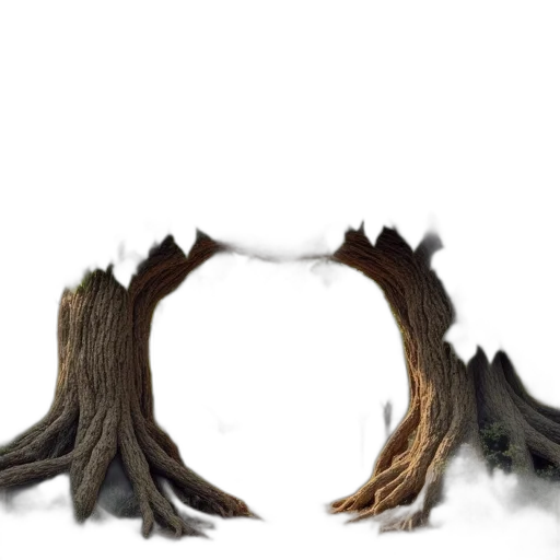 hair, crown, tree, dragon transparent PNG cut-out