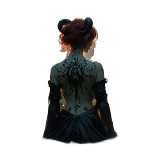 dress, crown, mask, staff transparent PNG cut-out
