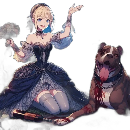animal, dress, creature, staff transparent PNG cut-out