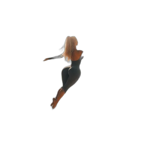 hair, dress, staff, creature transparent PNG cut-out