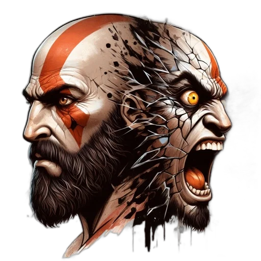 comic book art, concept art, fantasy art, photorealistic transparent PNG cut-out