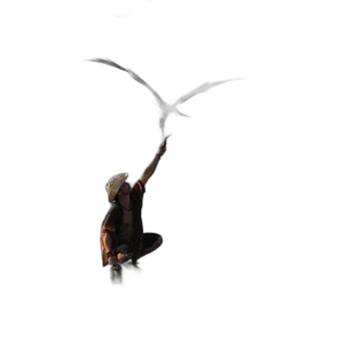 dragon, animal, creature, staff transparent PNG cut-out