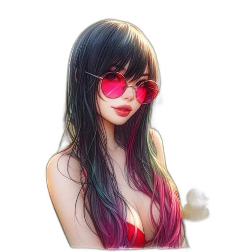 face, hair, mask, dress transparent PNG cut-out
