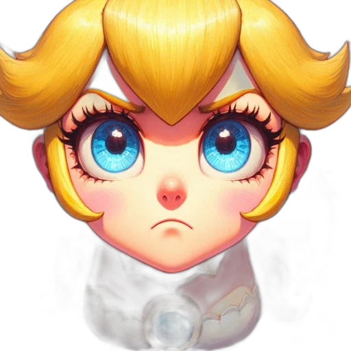 face, staff, crown, 3d render transparent PNG cut-out