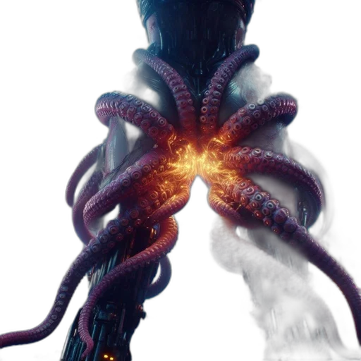 creature, hair, staff, concept art transparent PNG cut-out