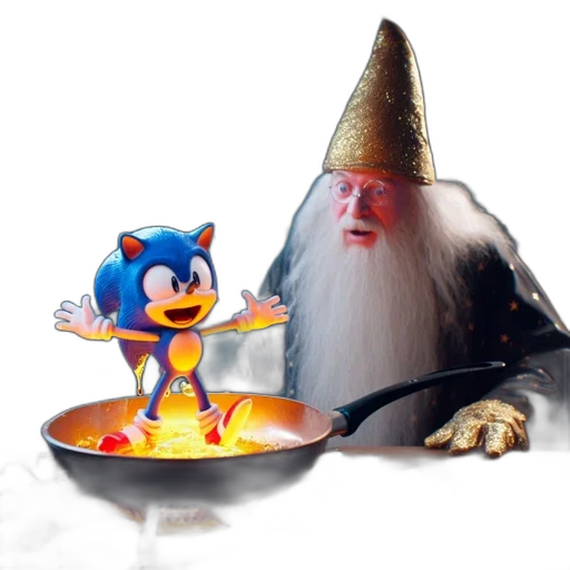 food, hat, creature, staff transparent PNG cut-out