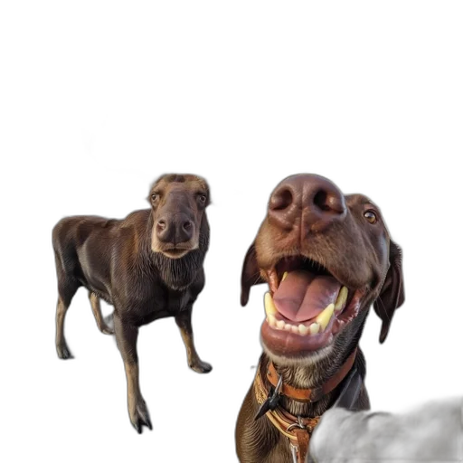 animal, creature, face, photorealistic transparent PNG cut-out