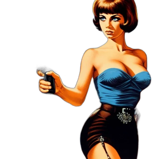 dress, weapon, comic book art, concept art transparent PNG cut-out