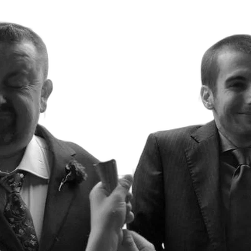 staff, two, men, suits transparent PNG cut-out