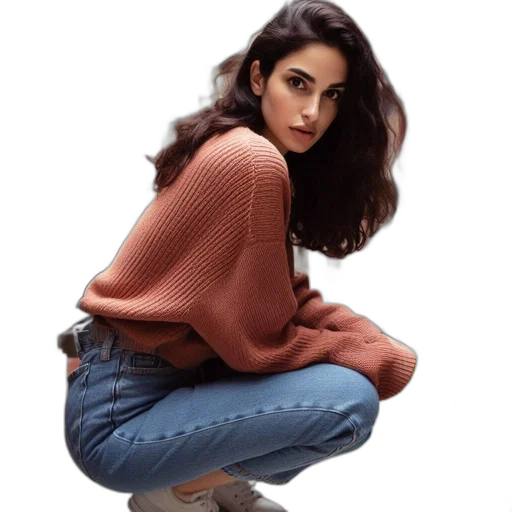jacket, hair, photorealistic, cartoon transparent PNG cut-out