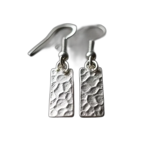 jewelry, handmade, silver, hammered transparent PNG cut-out
