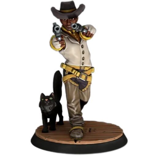 concept art, 3d render, cowboy, figurine transparent PNG cut-out