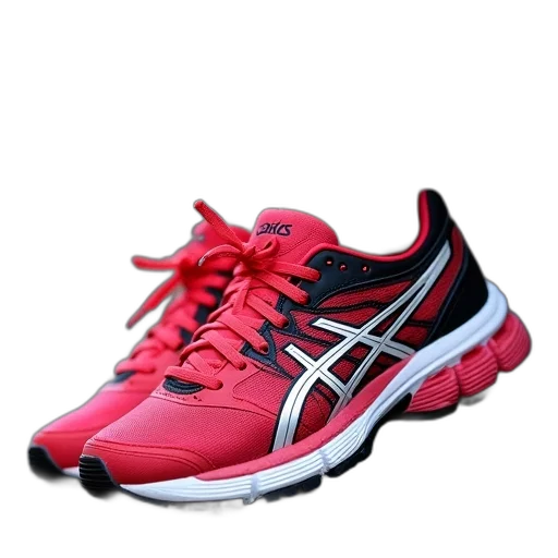shoes, 3d render, asics, gel transparent PNG cut-out