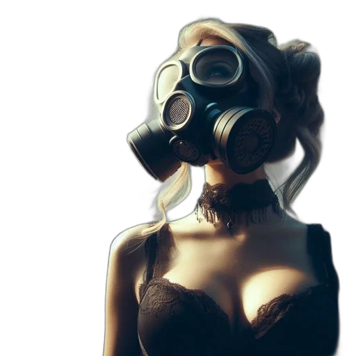 mask, robot, face, cyberpunk transparent PNG cut-out