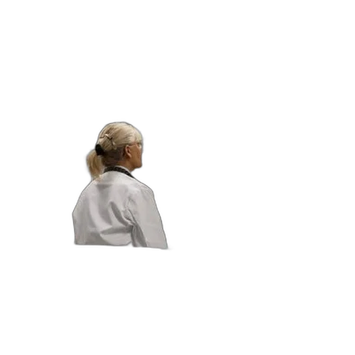 staff, face, hair, jacket transparent PNG cut-out