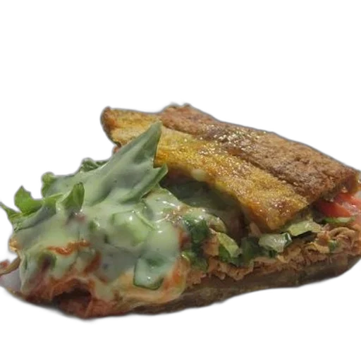 food, photorealistic, plate, sandwich transparent PNG cut-out