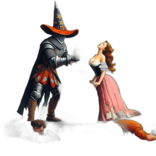 dress, staff, concept art, fantasy art transparent PNG cut-out