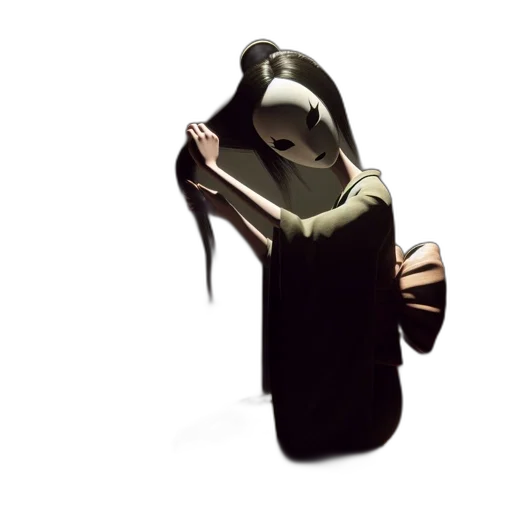 mask, dress, shoes, creature transparent PNG cut-out