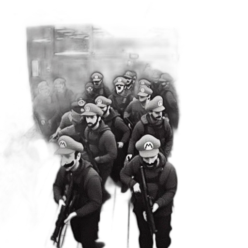 staff, mask, jacket, weapon transparent PNG cut-out