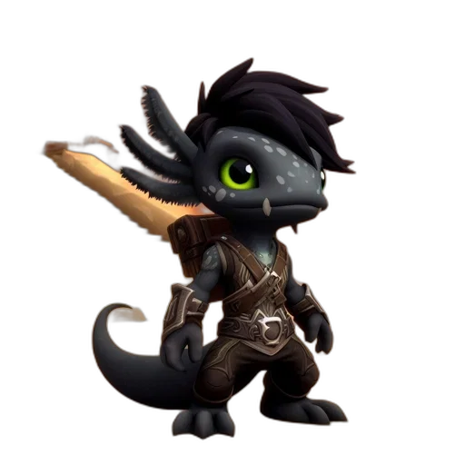 dragon, staff, sword, weapon transparent PNG cut-out
