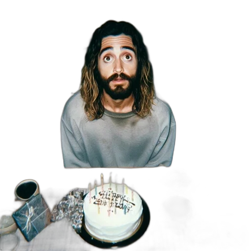 jacket, food, face, hair transparent PNG cut-out